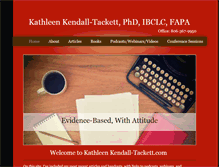 Tablet Screenshot of kathleenkendall-tackett.com